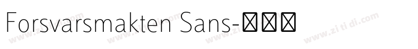 Forsvarsmakten Sans字体转换